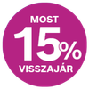 15% pénzvisszatérítés