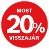 20% pénzvisszatérítés
