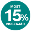 15% pénzvisszatérítés